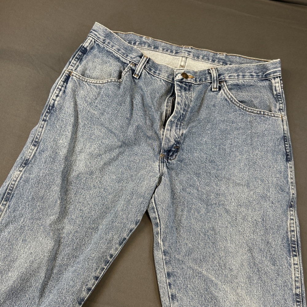 Rustler Jeans Mens Blue‎ Straight Pants 36/30 Denim 100% Cotton Casual Comfort